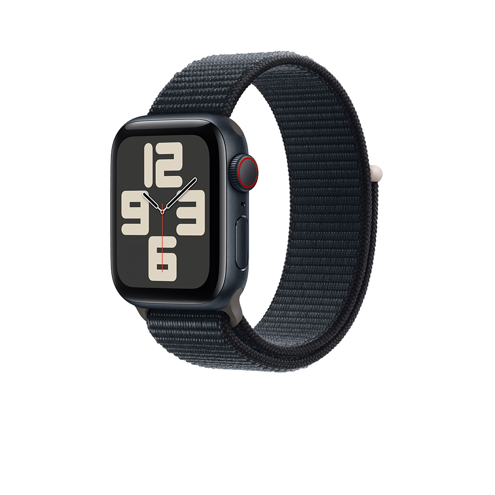 Apple Watch SE 40mm (GPS+Cellular)午夜色鋁金屬錶殼；午夜色運動型錶環