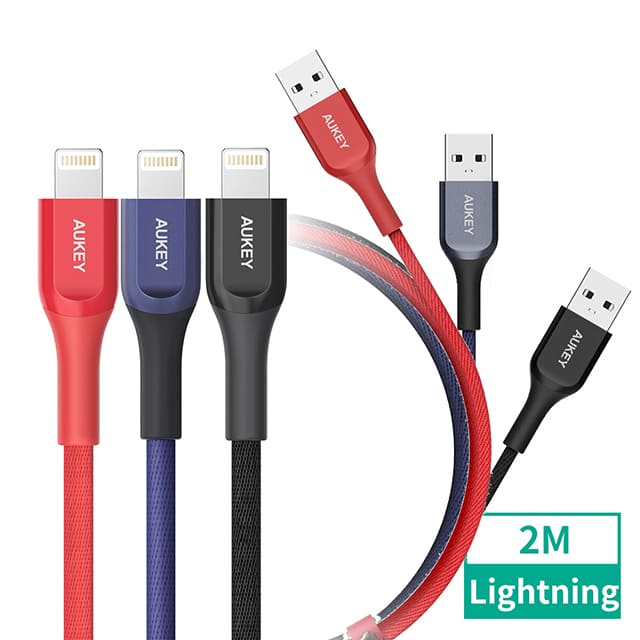 AUKEY USB-A to Lightning CB-AKL2 MFi認證 充電線