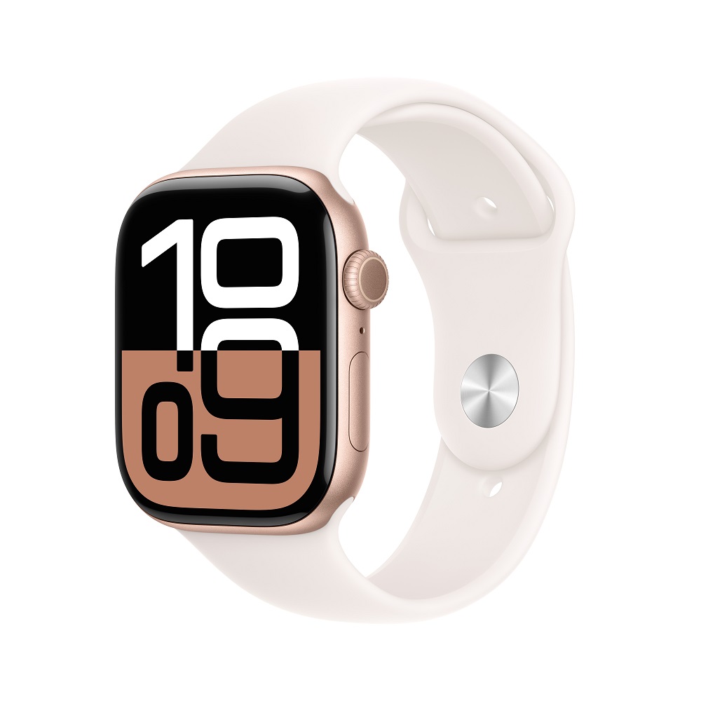 Apple Watch Series 10 GPS + LTE 46 mm玫瑰金鋁製錶殼