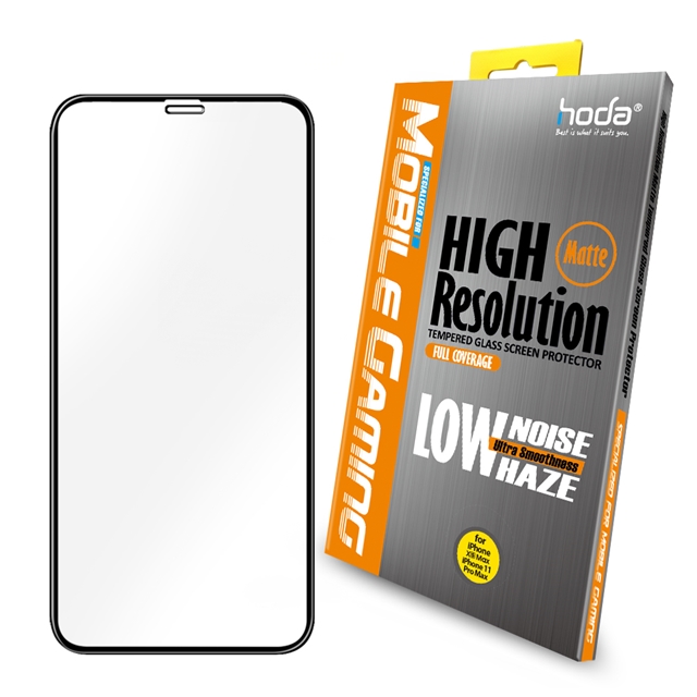 hoda iPhone 11 Pro Max/Xs Max 6.5吋 手遊專用2.5D滿版低噪點霧面9H鋼化玻璃保護貼
