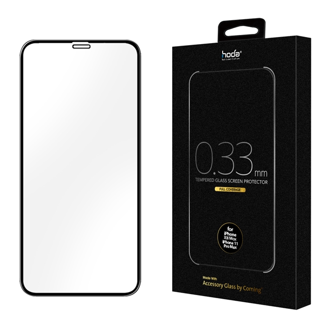 hoda iPhone 11 Pro Max / Xs Max 6.5吋 美國康寧授權 2.5D隱形滿版玻璃保護貼(AGBC)
