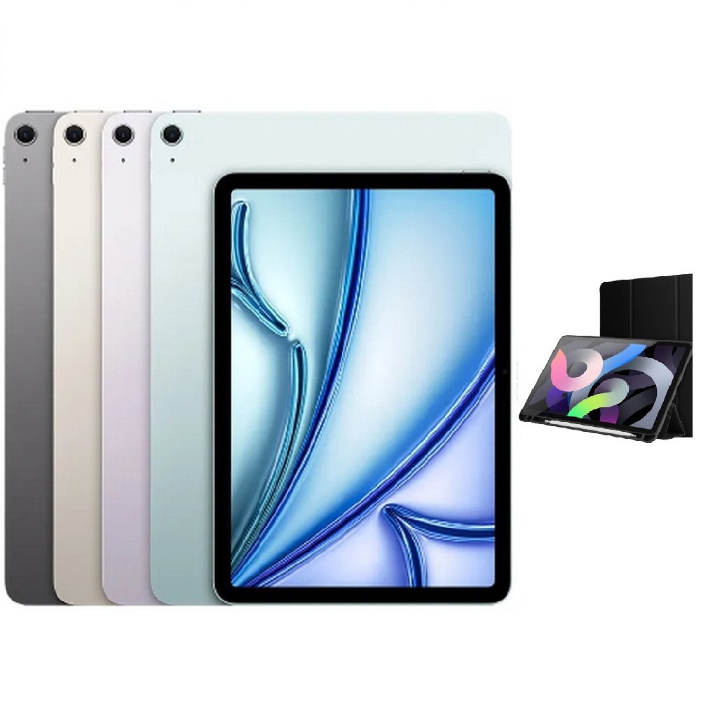 APPLE iPad Air 2024 M2晶片 11吋 256G(WiFi) 玻貼皮套配件組