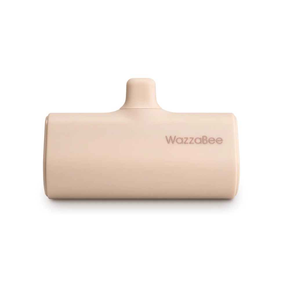WazzaBee 20W PD快充掌心行動電源 5000mAh Type-C 奶茶色