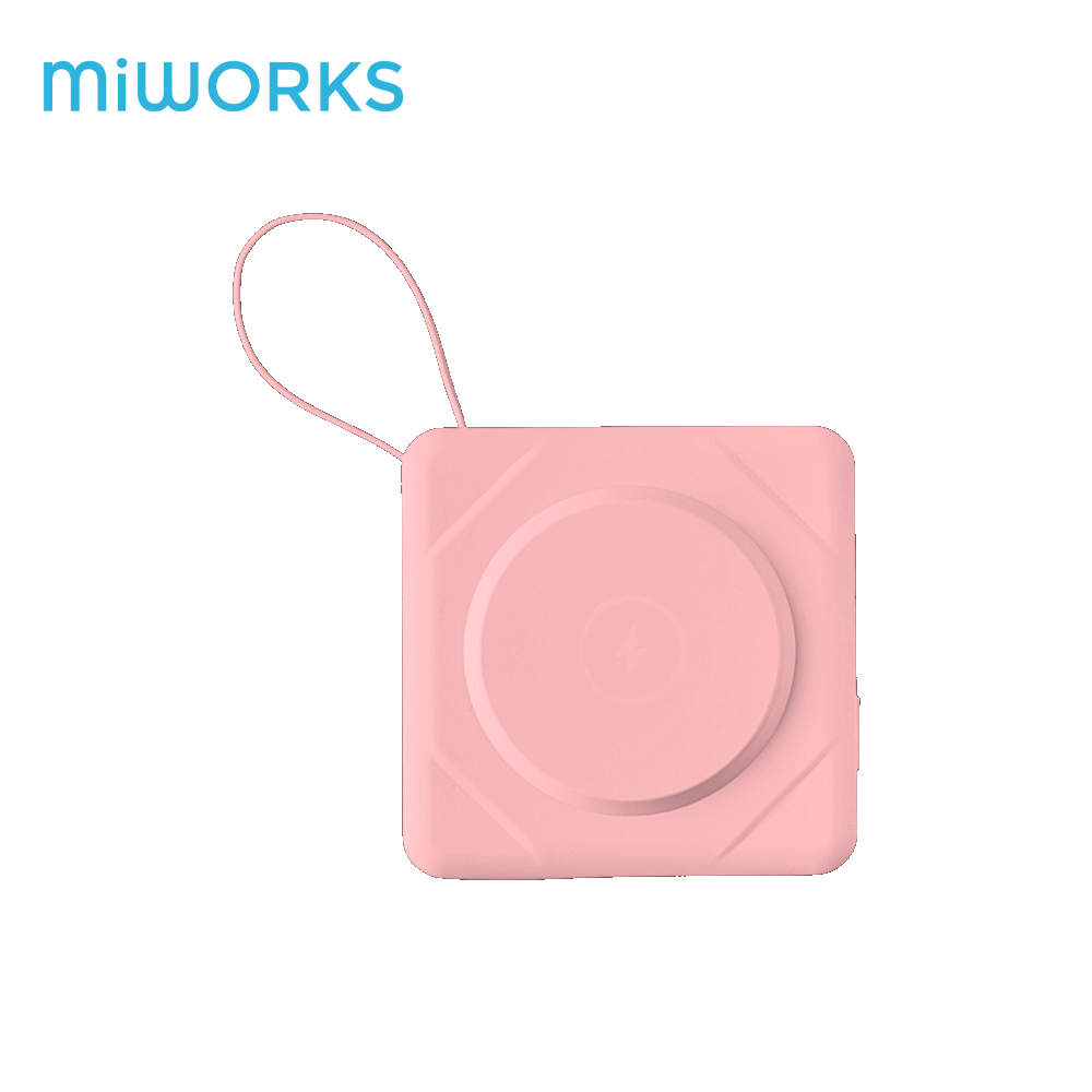 米沃miworks 10000mAh多合一快充磁吸行動電源(蜜桃粉)