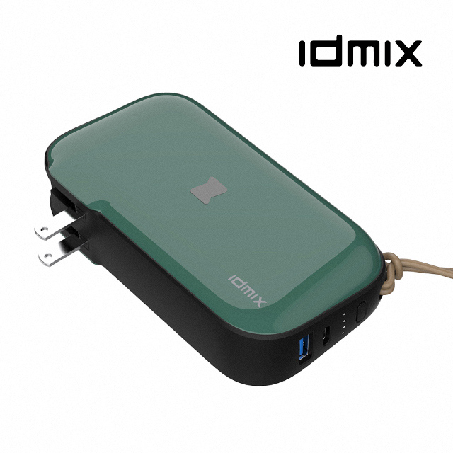 idmix MR CHARGER 10000 CH06 無線充電行動電源-綠