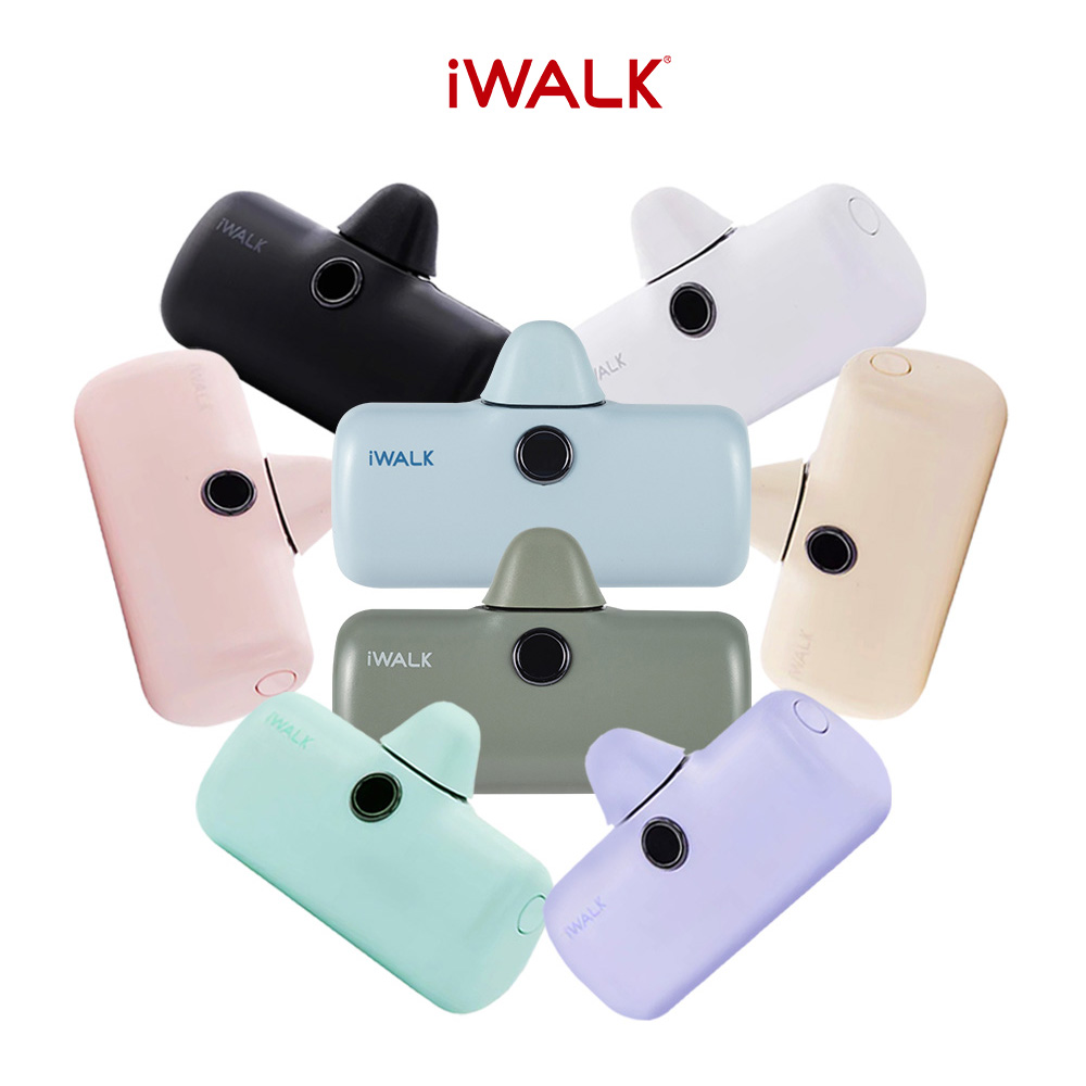 【iWALK】新一代PRO版4800mAh快充行動電源lightning(IPHONE蘋果專用頭)-多色任選