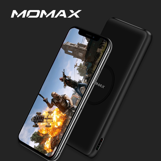 MOMAX Q.Power Slim 無線充電行動電源(IP85)-黑