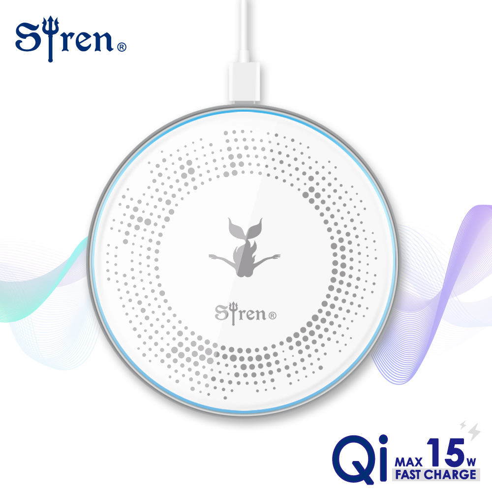 Siren Qi 纖薄極速快充 15W 無線充電板