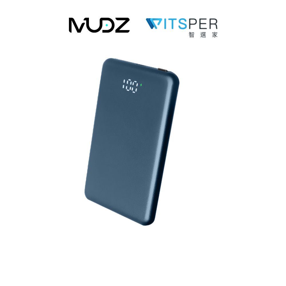 MUDZ MagCharge Nebula Slate 5000mAh超薄磁吸無線行動電源