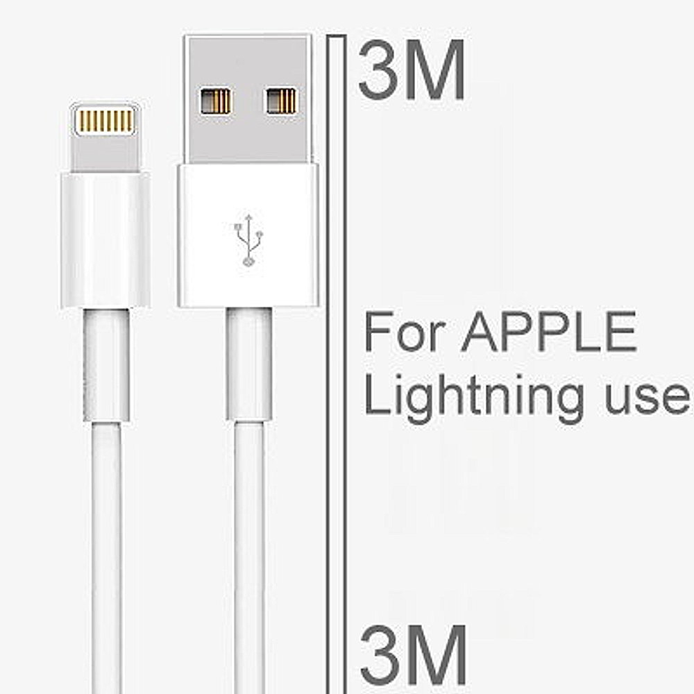 For APPLE Lightning 8PIN 副廠 蘋果線 傳輸線 充電線 3M 3米 3公尺 iPHONE X / Xs / 11 12 13 14