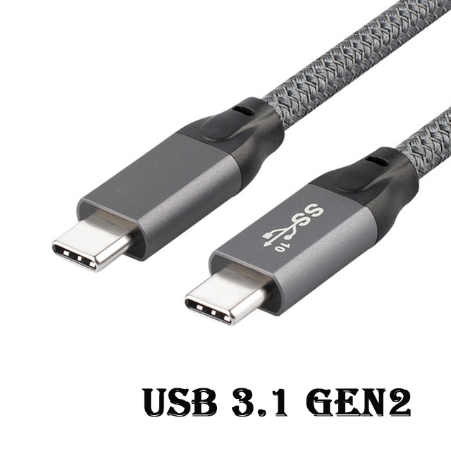 USB 3.1 Gen2 Type-C(公) 對 Type-C(公) 100W PD快充 充電線 影音傳輸線 - 1.5M編織線