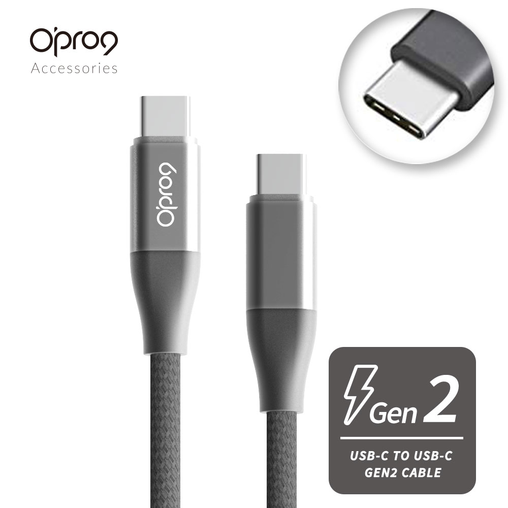【Opro9】 USB-C TO USB-C Gen2 Cable 高速傳輸快充線