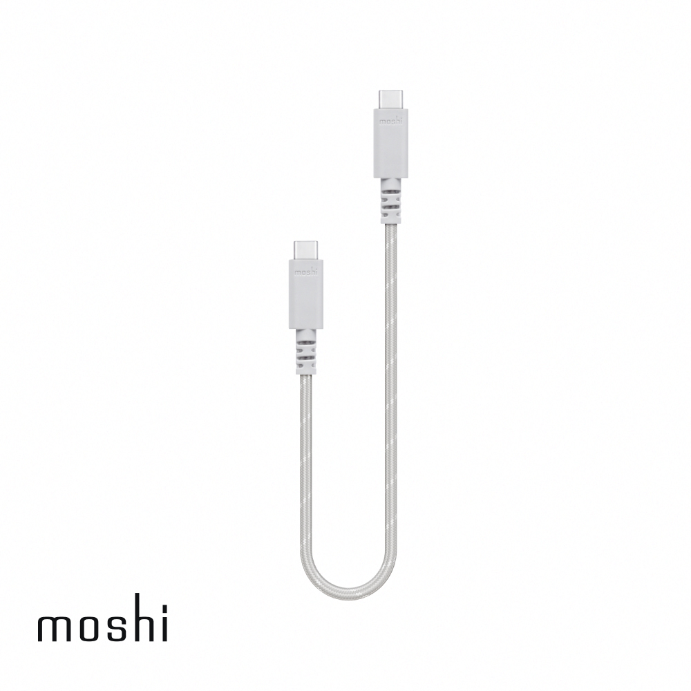 Moshi Integra™ USB-C to USB-C (240W/480Mbps) 充電線/傳輸編織線 (0.3 M)