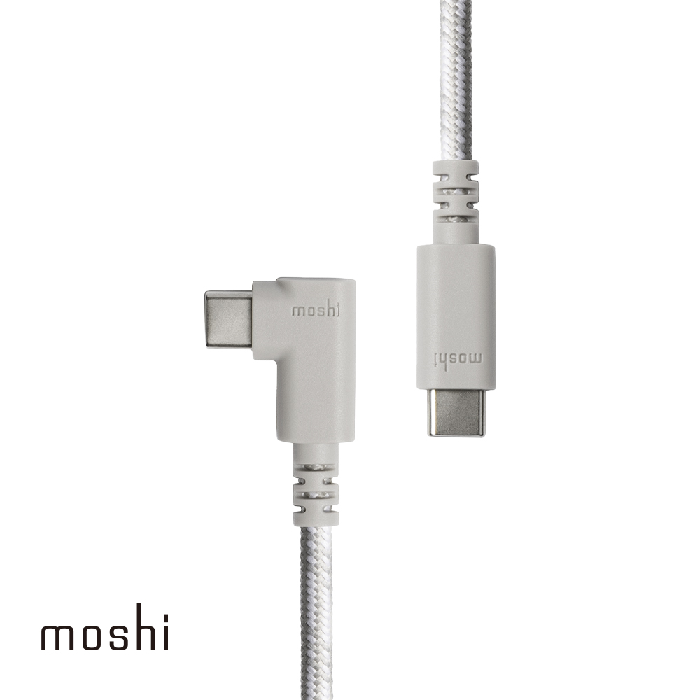 【moshi】Integra USB-C to USB-C 90度彎頭 (240W/480Mbps) 充電傳輸線 (1.5 m)