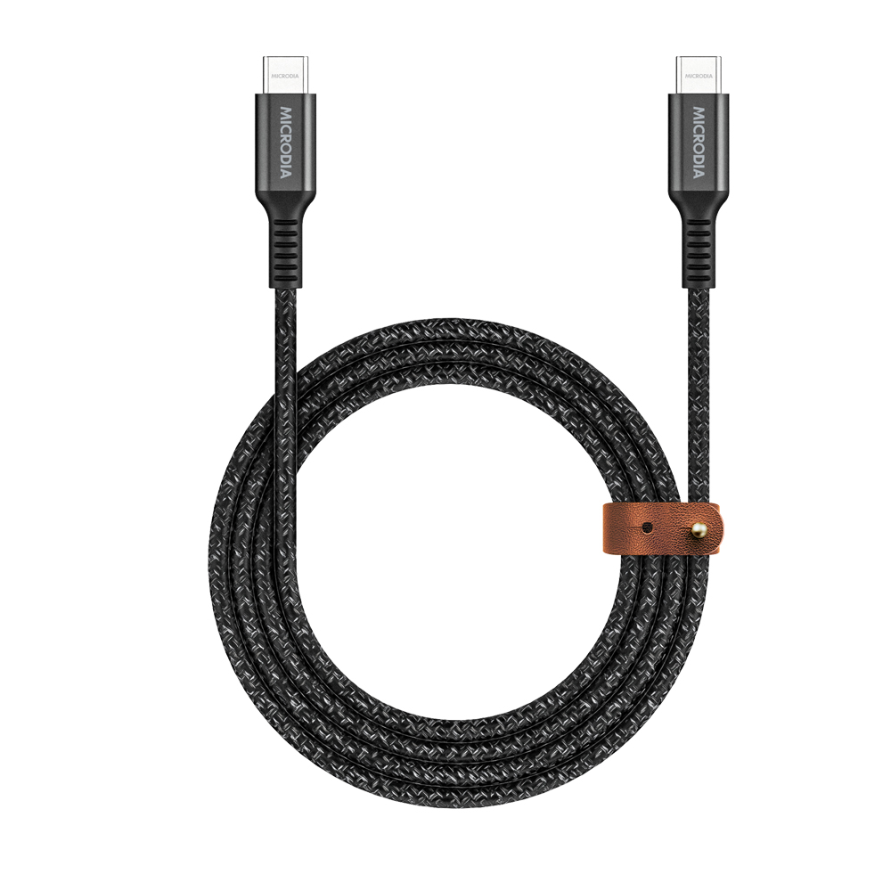 【MICRODIA】ExeCable USB-C to USB-C 尼龍編織充電線 1.3m