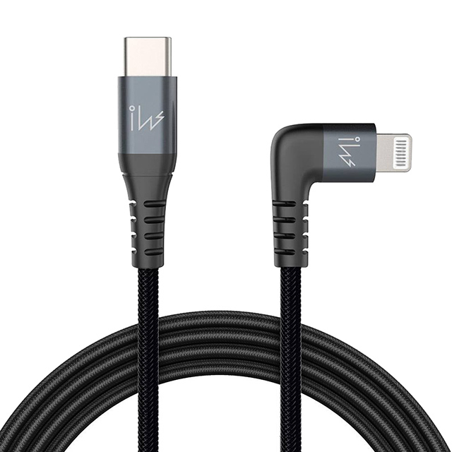 innowatt MFi 官方授權USB-C to Lightning C94 快速充電編織傳輸線PD 18W (黑色)