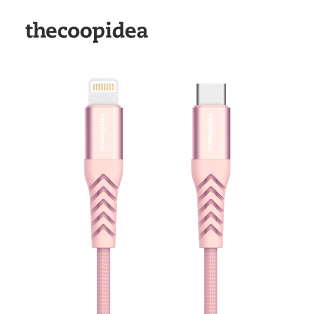 thecoopidea Type-C to Lightning PD 傳輸線(1.2M)-粉