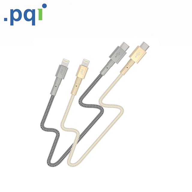 PQI i-Cable Ultimate Toughness LC 100cm (MFI PD快充金屬編織線)