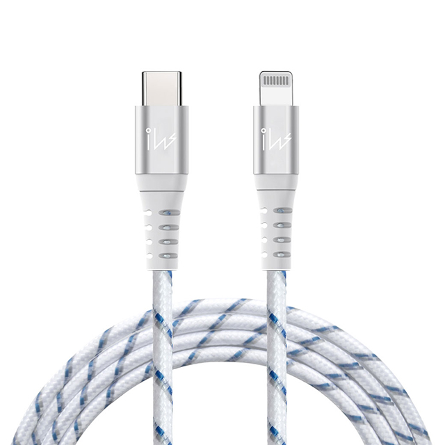 innowatt MFi官方授權USB-C to Lightning C94快速充電編織傳輸線 (2米/白)
