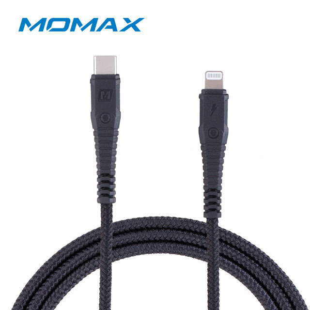 MOMAX Tough Link Lightning to Type-C 傳輸線DL33 (1.2m)-黑