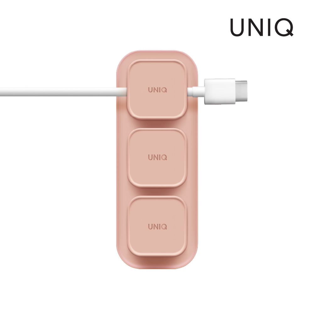 UNIQ Pod 充電線固定磁吸收納器 粉色