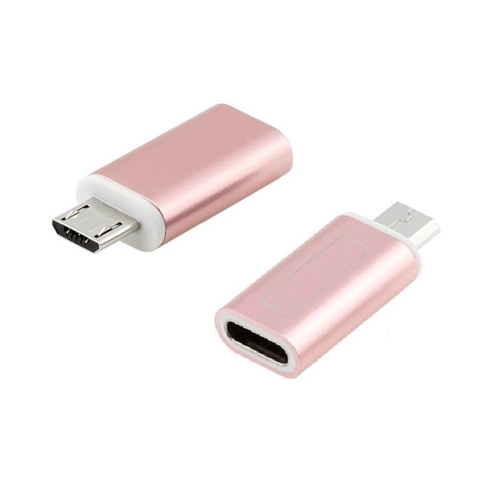 USB Type C (USB-C) (母) to Micro USB 2.0 (公) 快速 充電數據線 轉接頭