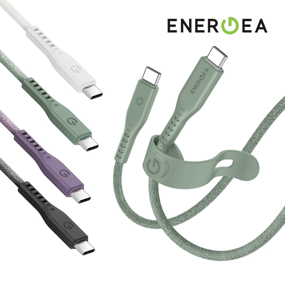 ENERGEA Flow 快充傳輸線 USB-C to USB-C 1.5m