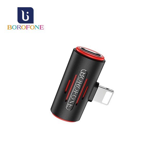 Borofone BV6 舒繹Apple雙Lightning數字音頻轉換器 黑色