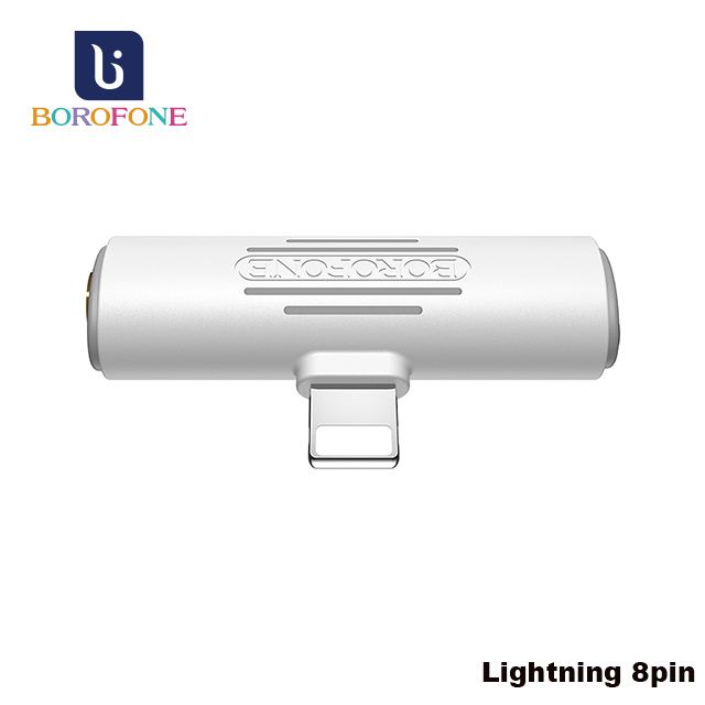 Borofone BV7 舒揚Lightning數字3.5音頻轉換器 白