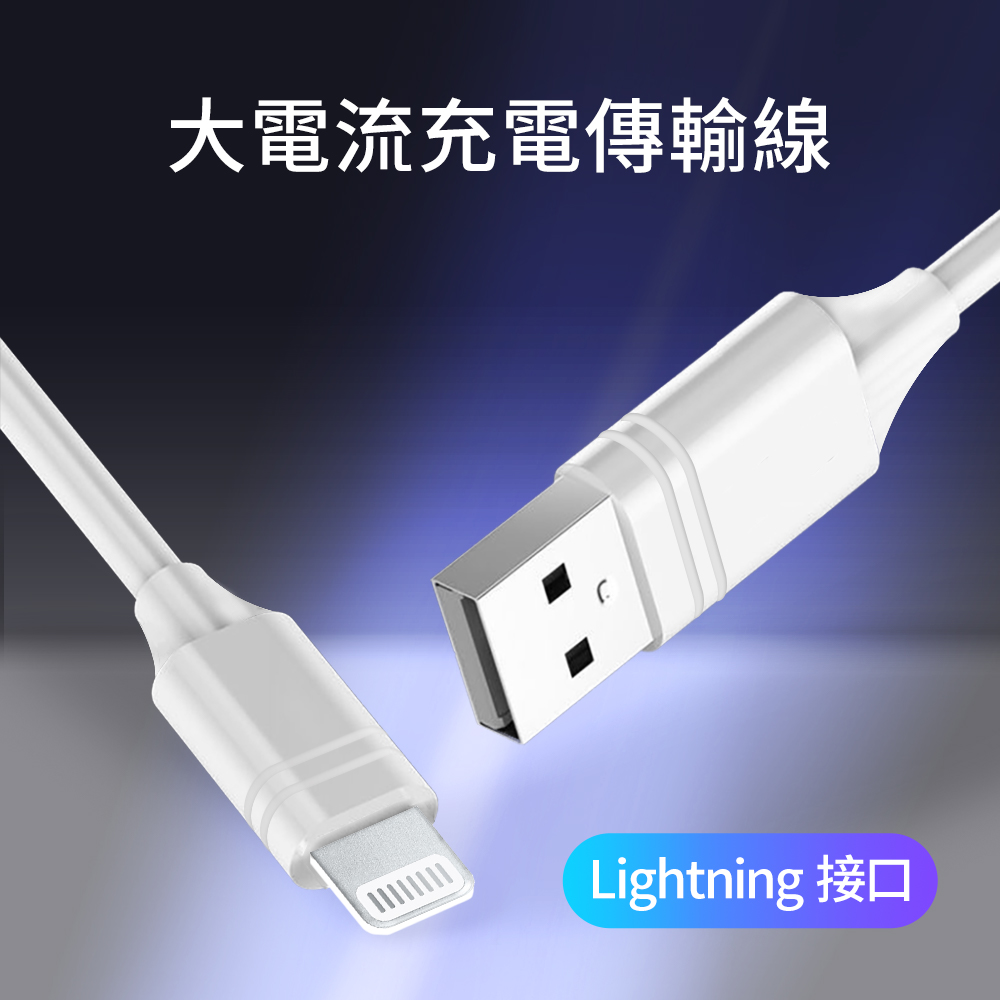 【GKI耀麟國際】Lightning充電傳輸線+Type-C充電傳輸線 快充＋傳輸安全電阻100CM加長(2入組)