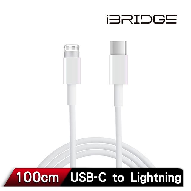 (2入組) iBRIDGE 蘋果 USB-C to Lightning副廠線 1M