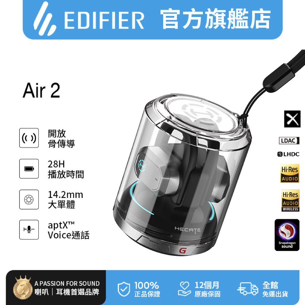 Edifier Air 2 開放式電競藍牙耳機