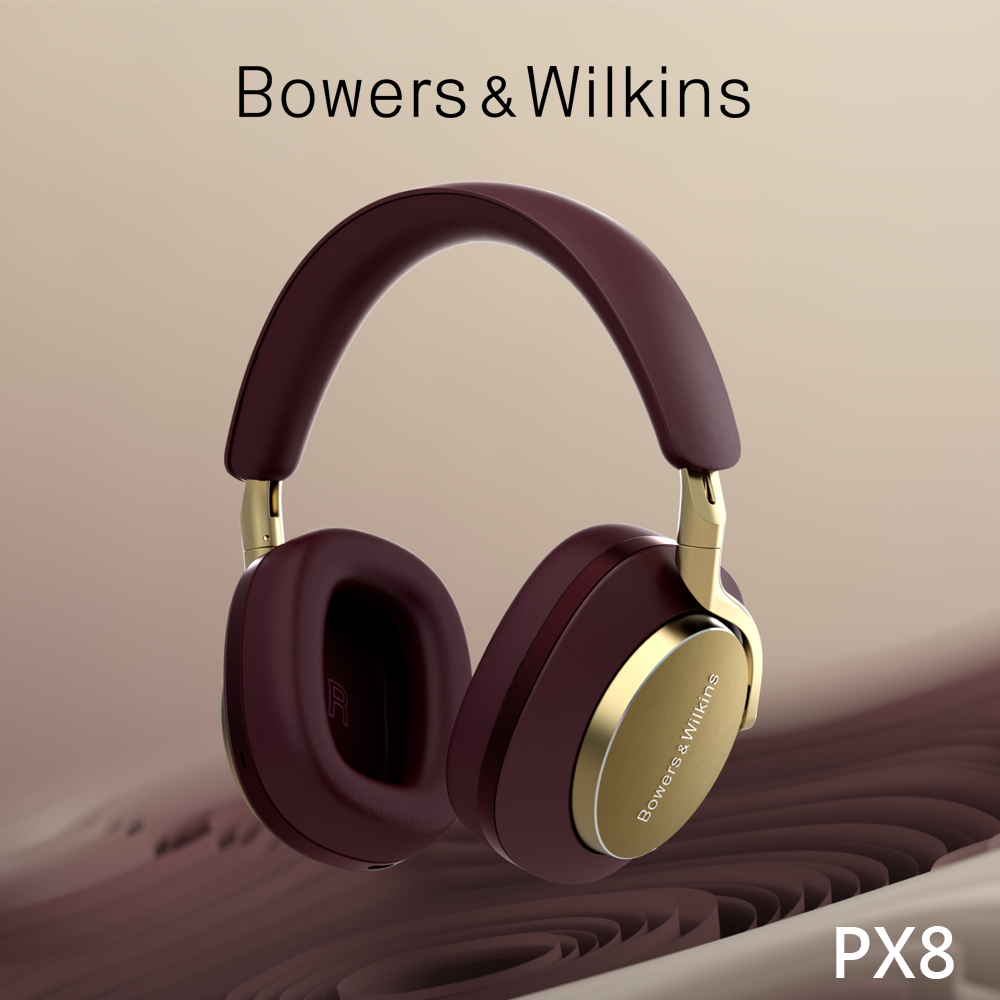 英國 Bowers & Wilkins 藍牙無線全包覆式耳機 PX8【勃根地紅】