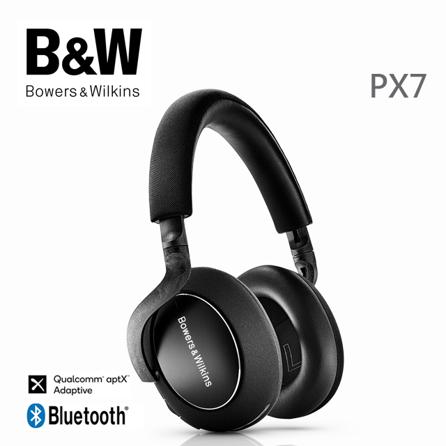 英國 B&W Bowers & Wilkins 無線藍牙主動降噪全包覆式耳機 PX7 Carbon Edition【碳纖黑】