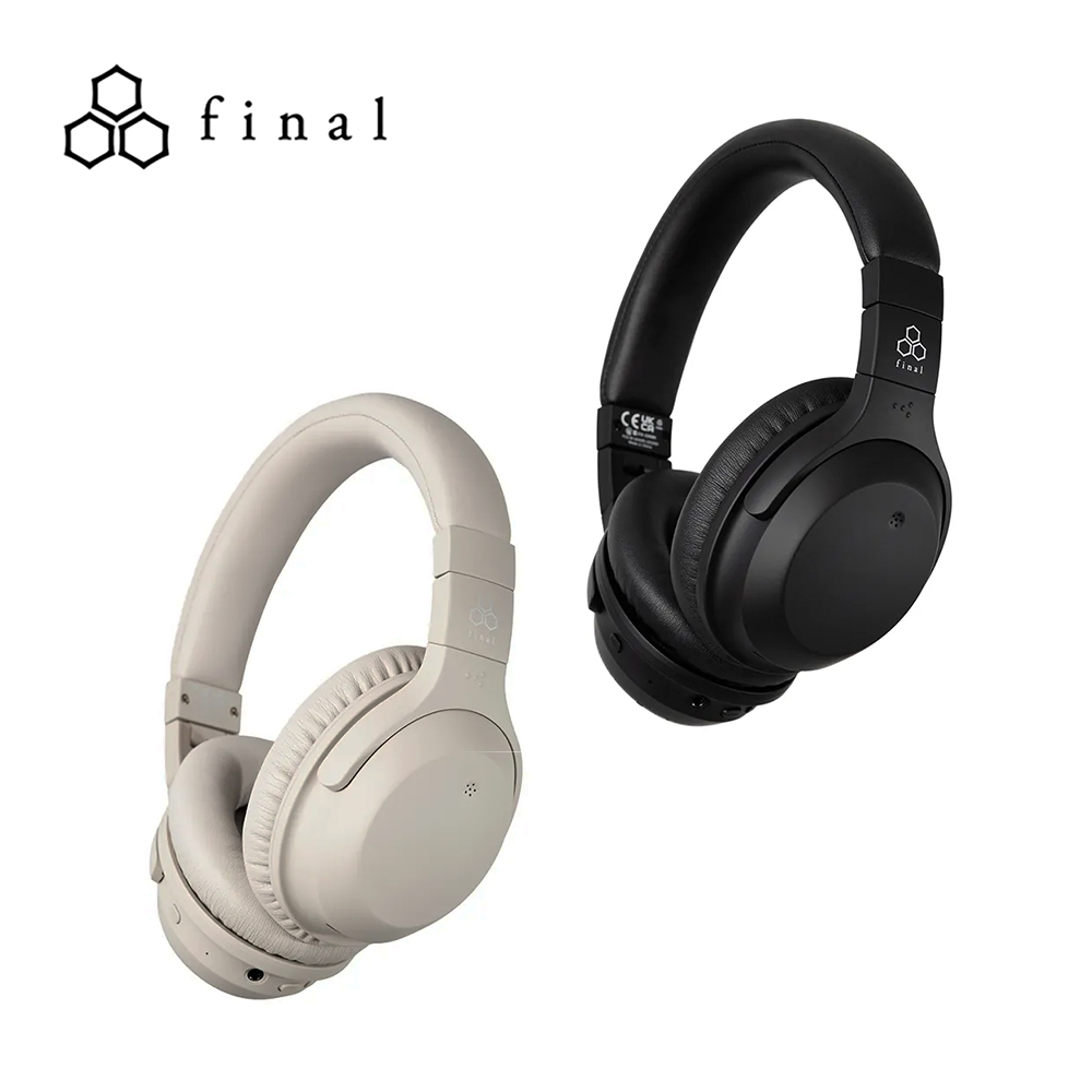 日本【Final】UX2000 藍芽降噪耳罩式耳機 (黑色/奶油白)