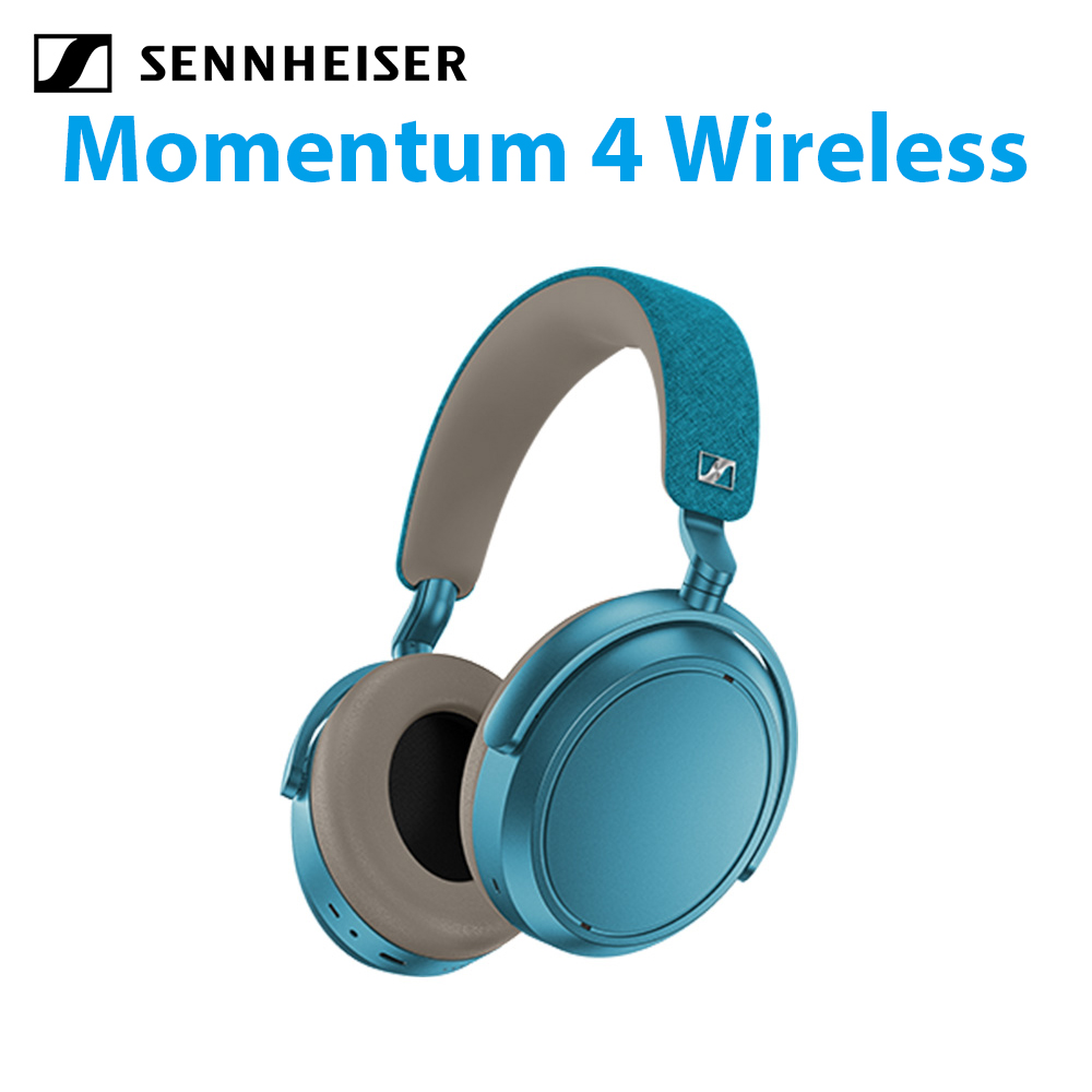 Sennheiser consumer hearing 森海塞爾耳機 Momentum 4 Wireless 主動降噪耳罩式藍牙耳機 第四代 湖水綠 公司貨