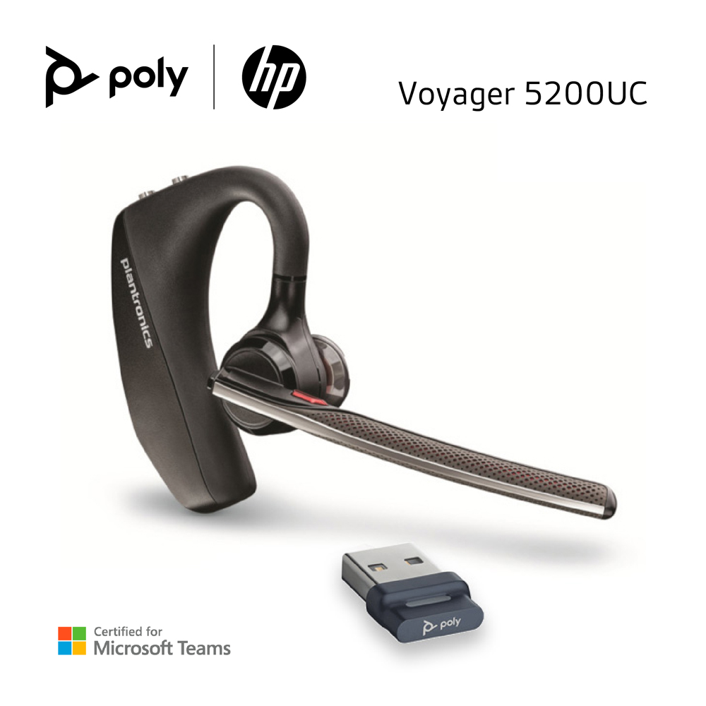Poly Plantronics 繽特力 Voyager 5200 UC 電腦/行動通訊雙用款藍牙耳機