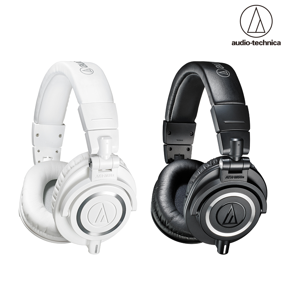 Audio-Technica 鐵三角 ATH-M50X 是專業級有線頭戴式監聽耳機，支援一般聆聽與錄音監聽功能。採用 3.5mm 輸入端子，無內建麥克風，重量僅 285g（不含導線），適合長時間配戴。顏色選擇黑色或白色，適用通用作業系統，產地中國，提供一年保固，BSMI 許可字號 R43912。完美適用於音樂製作、DJ 混音與日常聆聽需求。