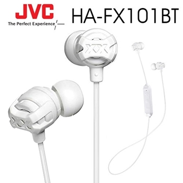 JVC HA-FX101BT 無線藍牙耳機 續航力4.5HR-白色