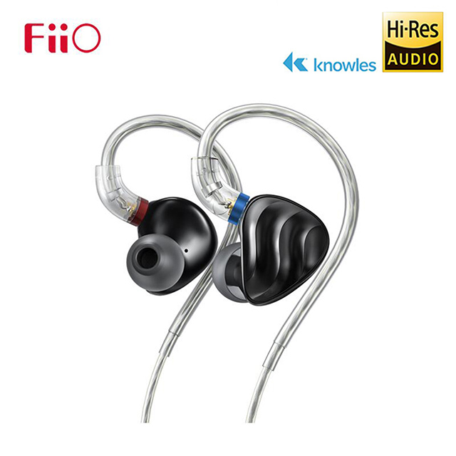 【FiiO】FH3 一圈兩鐵三單元MMCX單晶銅鍍銀可換線耳機(黑色)