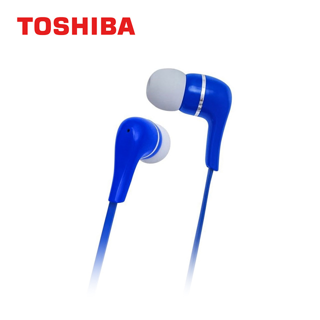 TOSHIBA 震撼低音有線耳麥-藍 RZE-D32E(L)