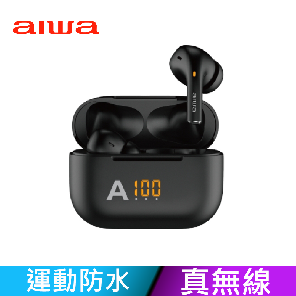 [ AIWA | 日本愛華 無線藍牙立體聲耳機 AT-X80A (黑/白) 輕巧 長效