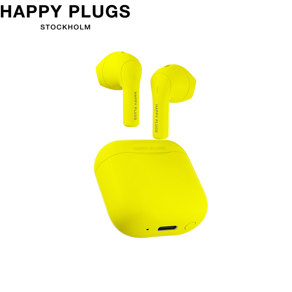 Happy Plugs Joy真無線藍牙耳機 - 霓光黃