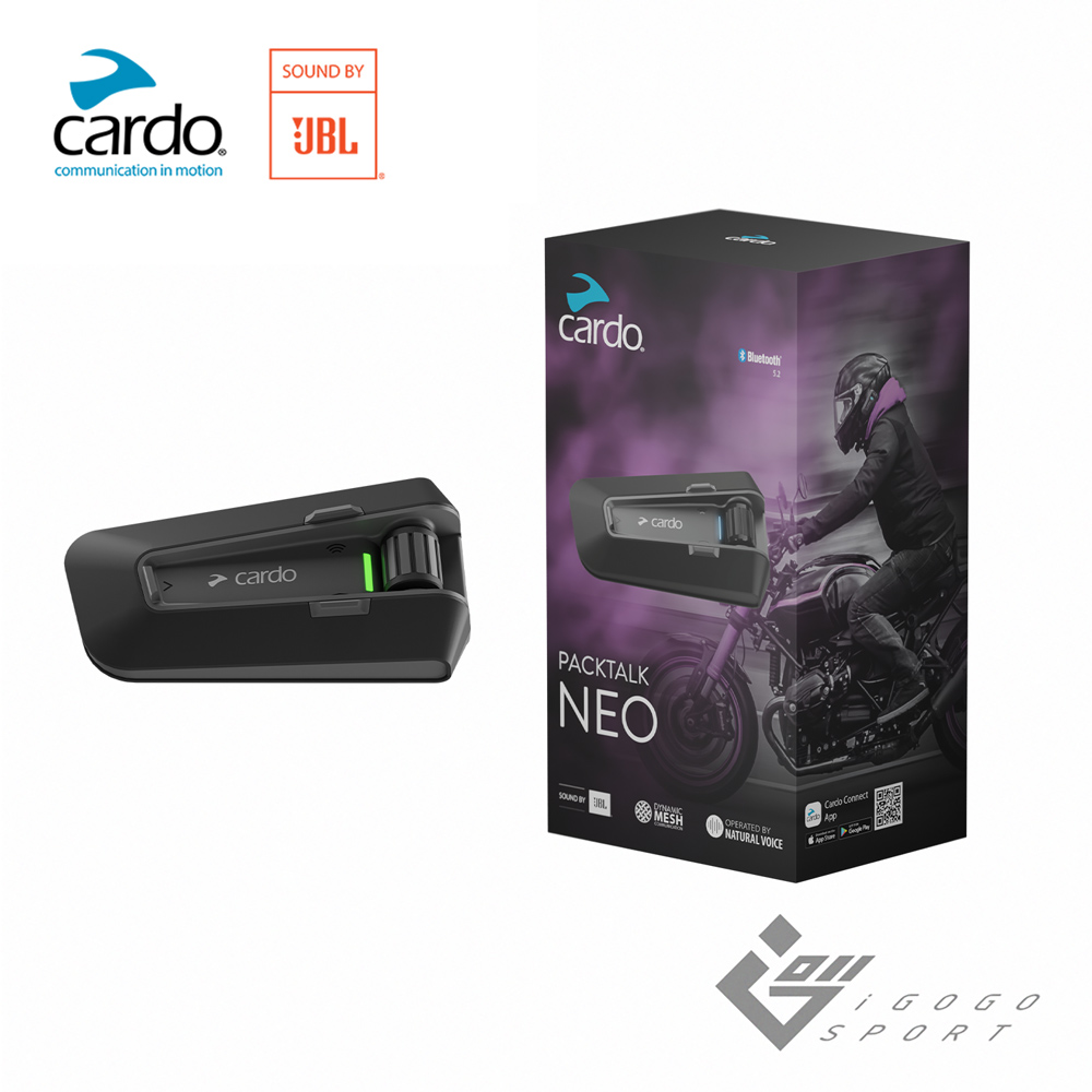 Cardo PACKTALK NEO 安全帽通訊藍牙耳機 (單入組)