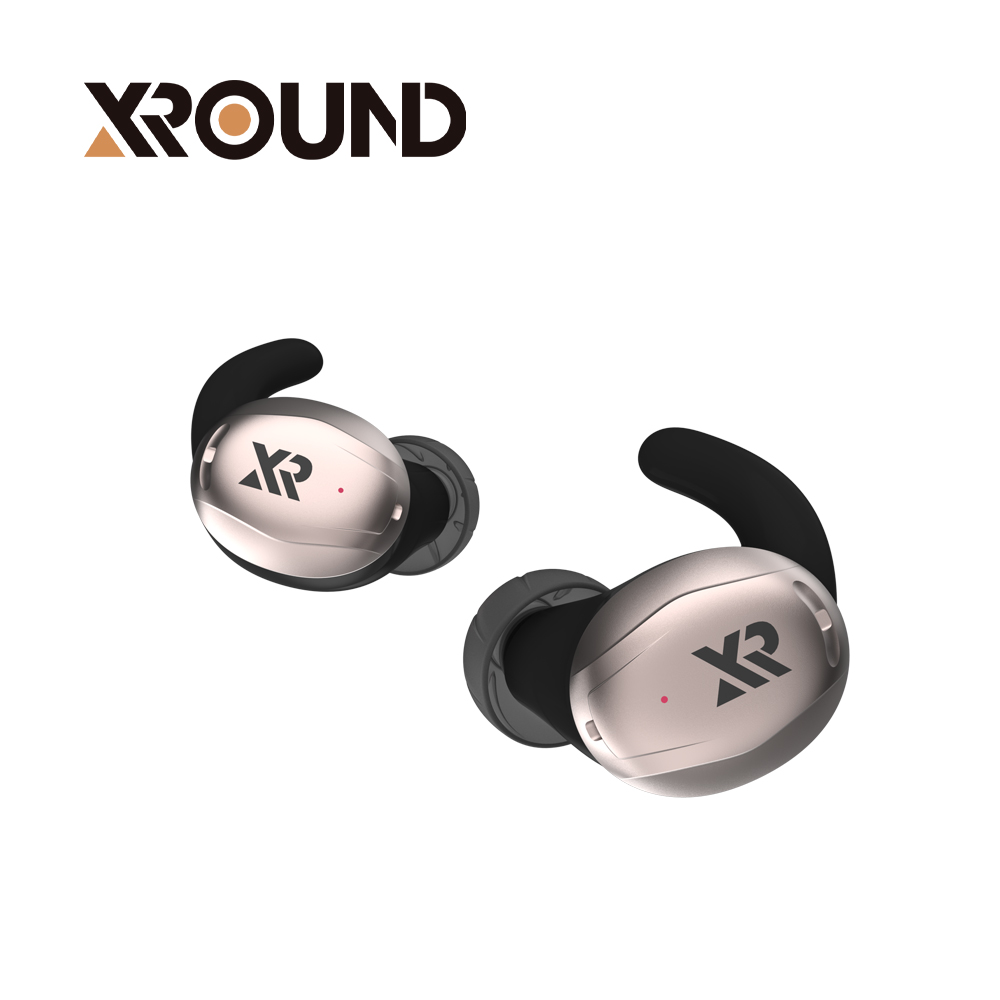 XROUND HEAR AI 輔聽耳機-香檳黑 (輔聽器、雙耳)