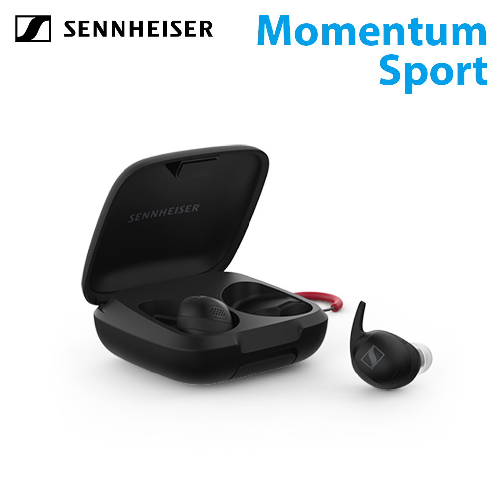 Sennheiser 森海塞爾 Momentum Sport 旗艦運動真無線藍牙耳機 公司貨 黑色