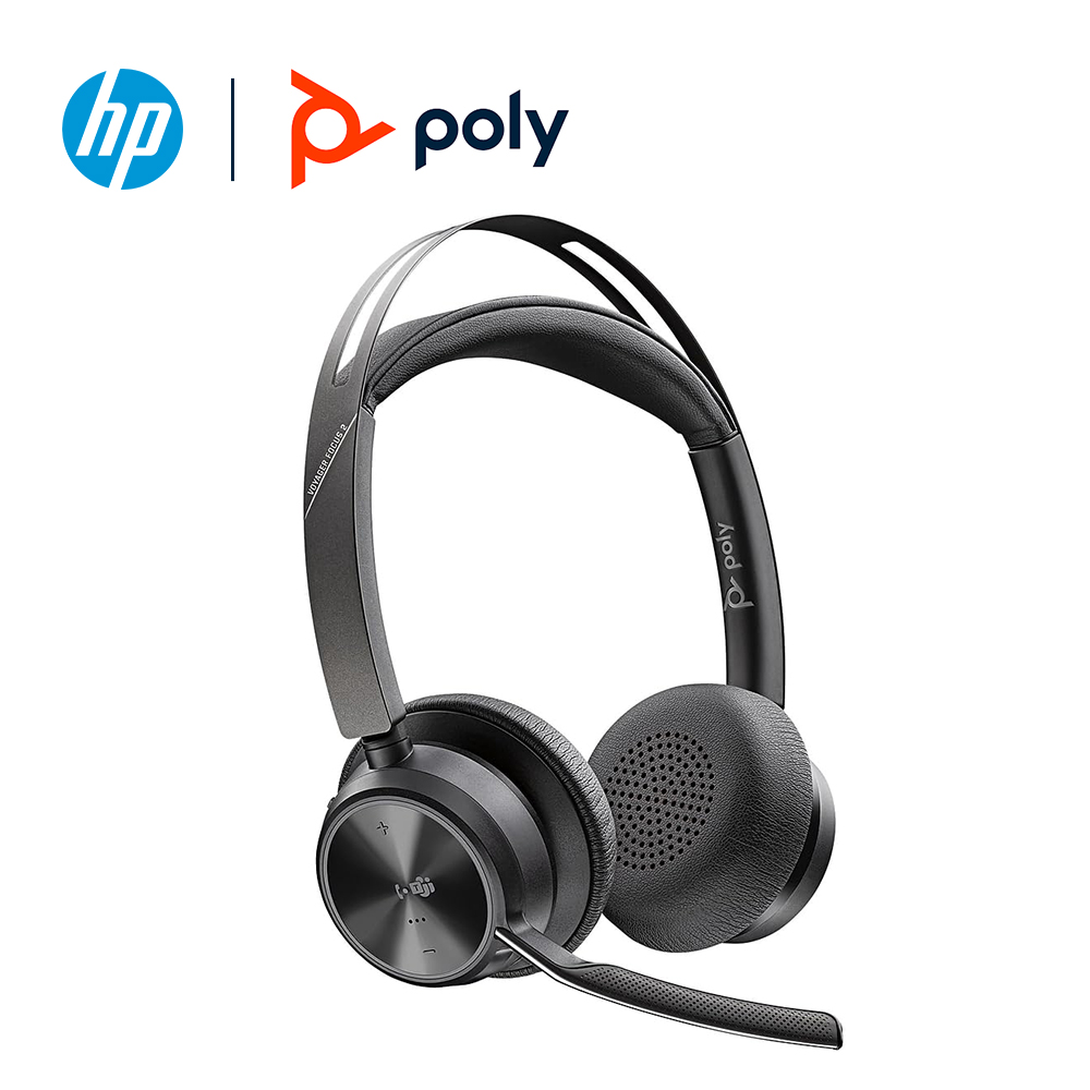 Poly hp Voyager Focus 2 UC 藍牙降噪耳機(7S4L6AA)