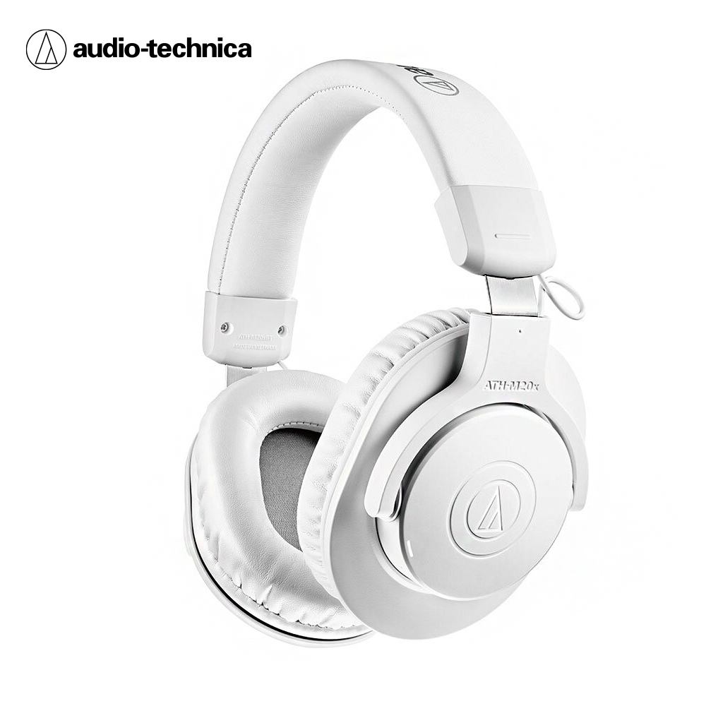 audio-technica 鐵三角 ATH-M20XBT 無線耳罩式耳機 藍牙耳機 耳罩式耳機-白色