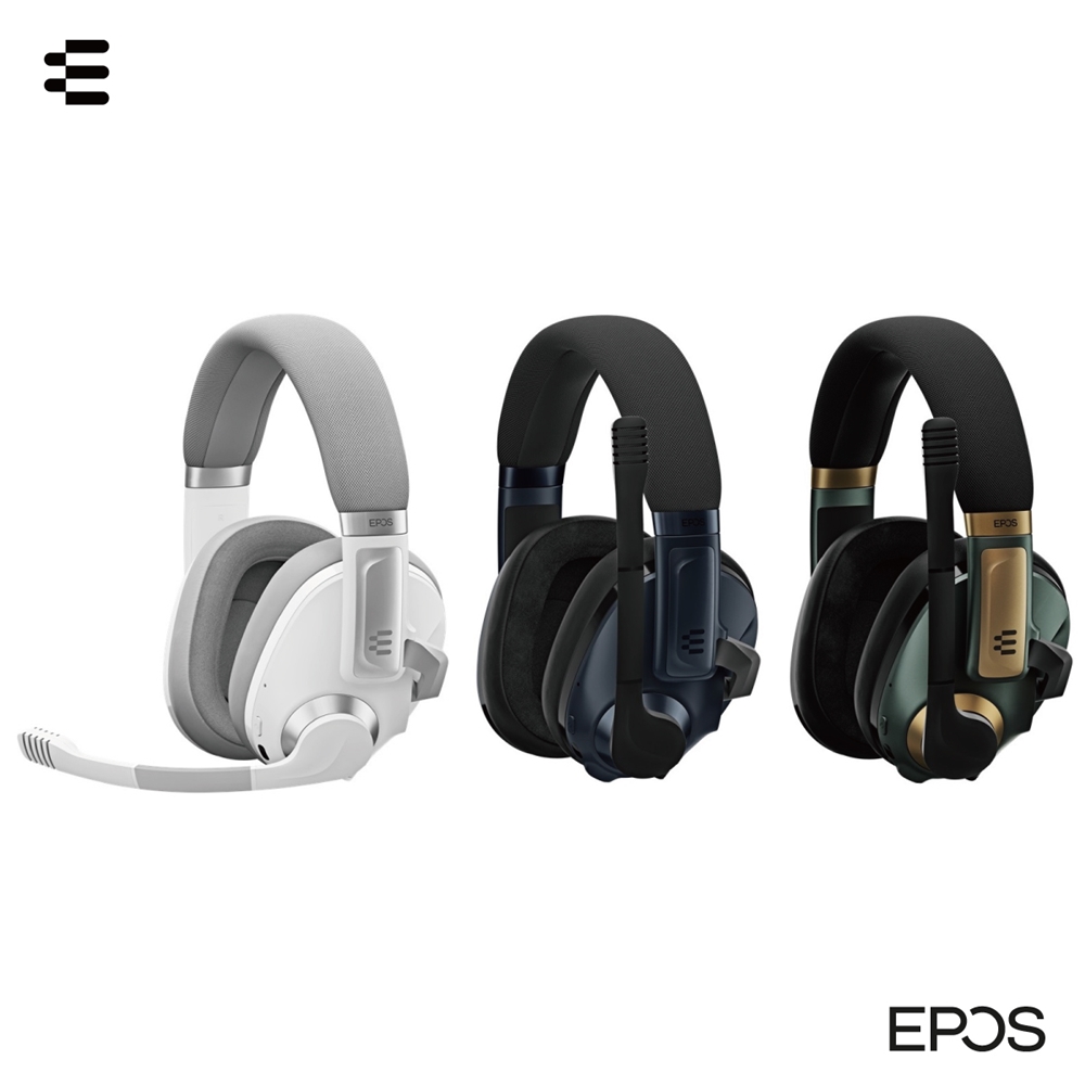 EPOS H3PRO Hybrid ANC、2.4G無線低延遲、藍牙雙模式電競耳機