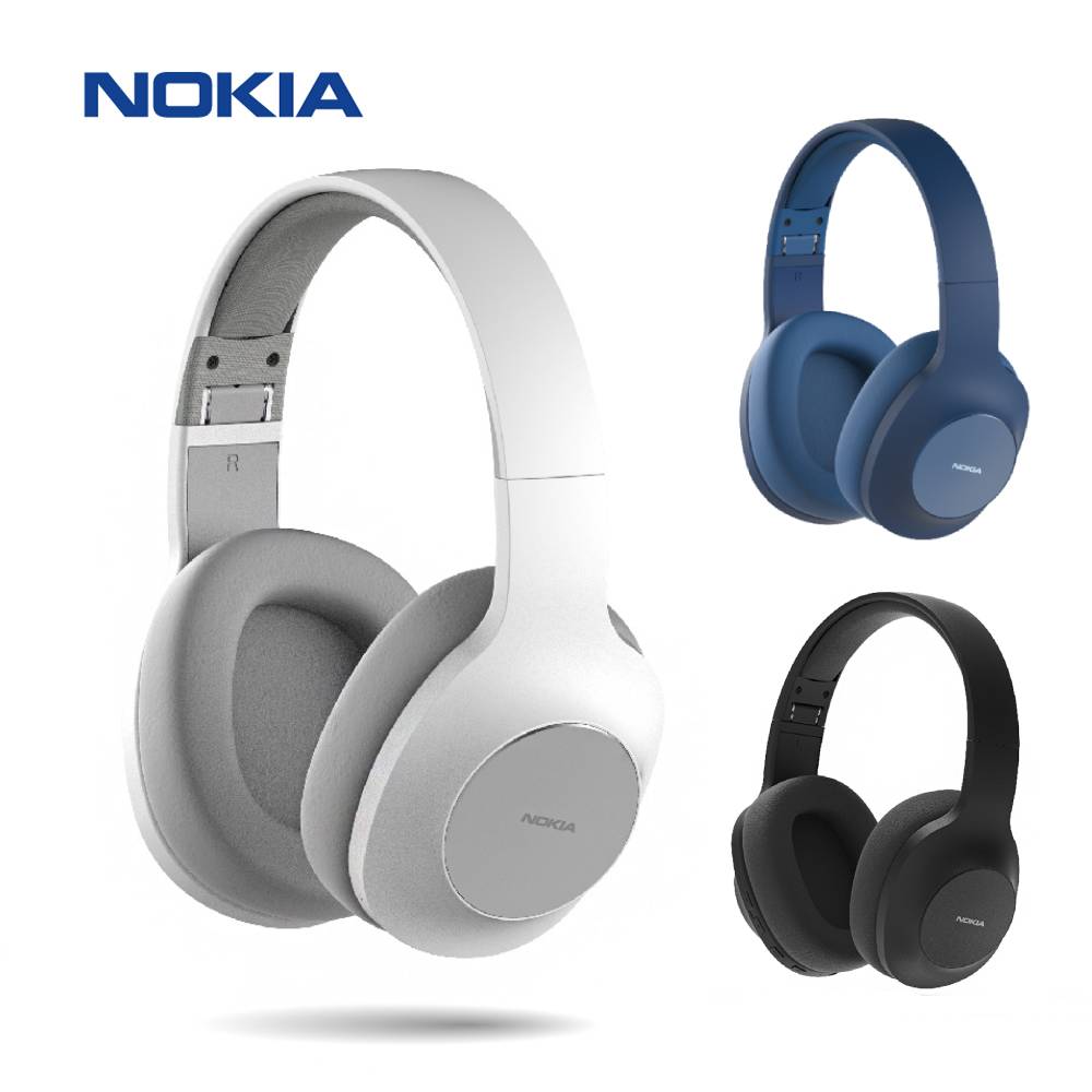 【NOKIA諾基亞】頭戴式 無線藍牙耳機E1200-極光白